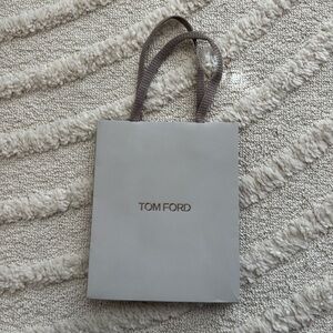 Tom Ford Empty Shopping Gift Bag Gray Silver Small Size